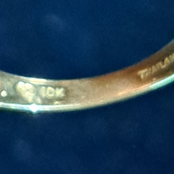 10k Citrine and Pink Sapphire ring size 8 - Picture 4 of 6